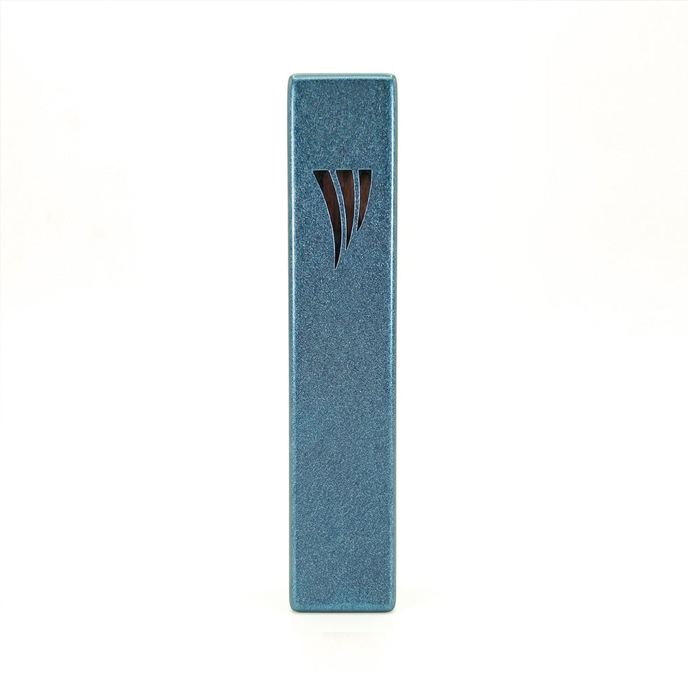 Emanuel Metal Mezuzah Case-12cm
