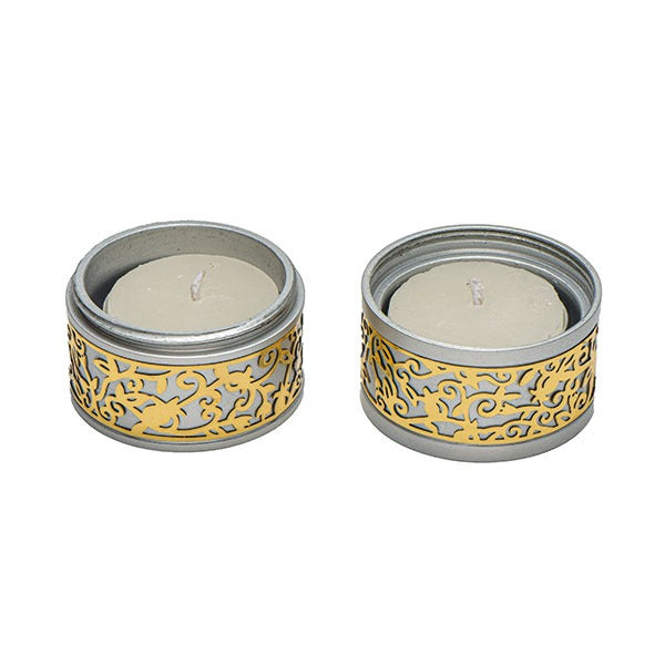 Emanuel Travel Candlestick W/ Metal Cutout