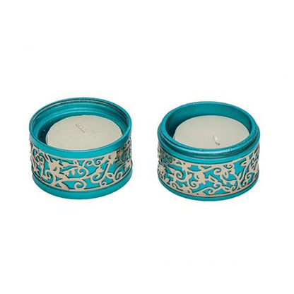 Emanuel Travel Candlestick W/ Metal Cutout