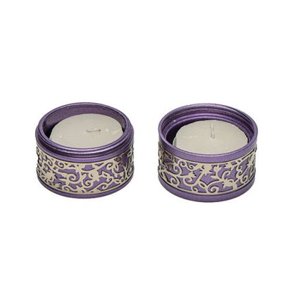 Emanuel Travel Candlestick W/ Metal Cutout