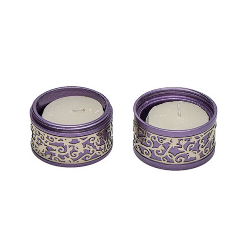 Emanuel Travel Candlestick W/ Metal Cutout