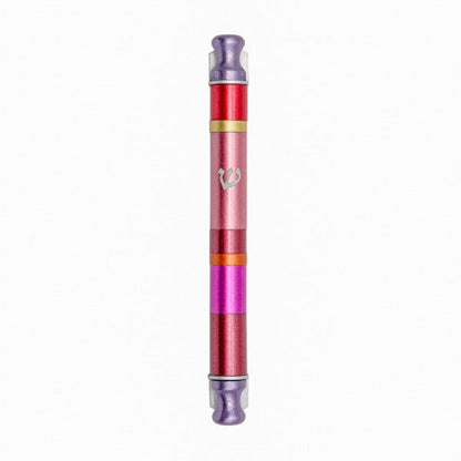 Anodized Cylinder Mezuzah Case Wide Stripes