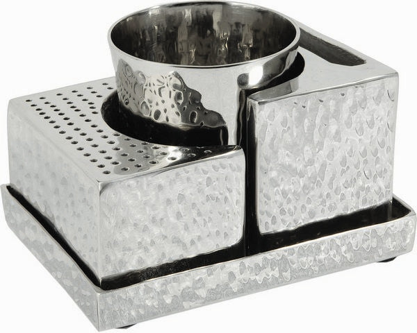 Yair Emanuel Nickel Hammered Havdallah Set