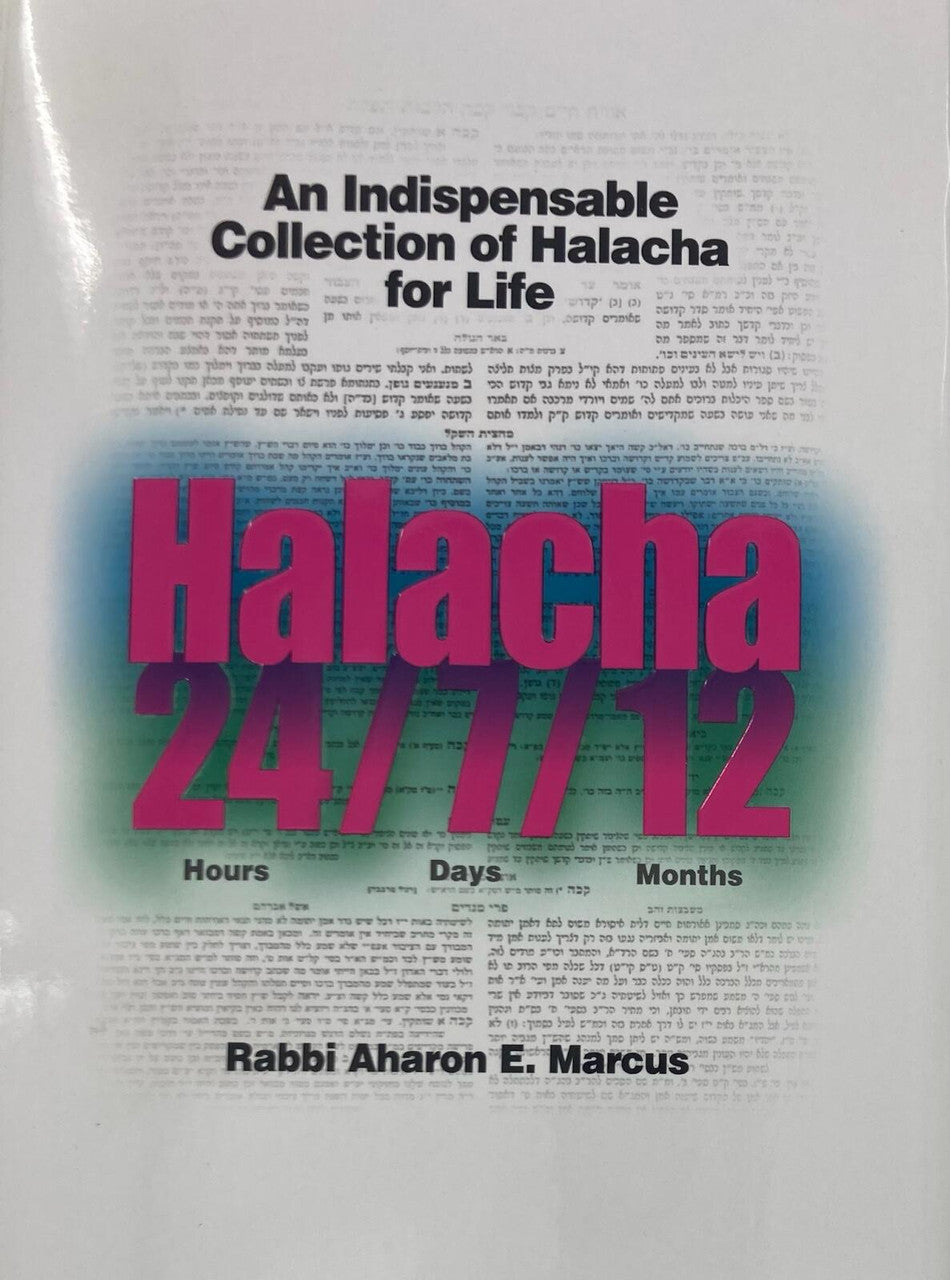 Halacha 24/7/12 by Rabbi Aharon E. Marcus