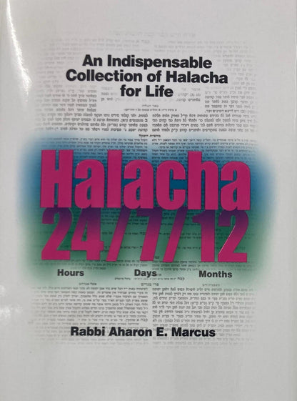 Halacha 24/7/12 by Rabbi Aharon E. Marcus