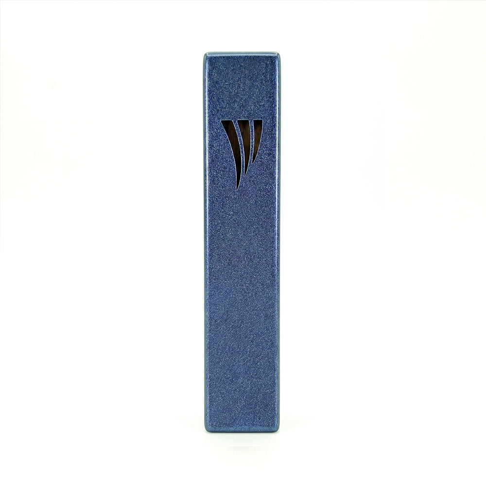 Emanuel Metal Mezuzah Case-12cm