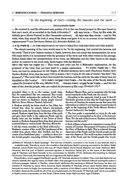 Schottenstein Edition The Elucidated Rashi on Chumash - Complete 10 volume set (Full Size)