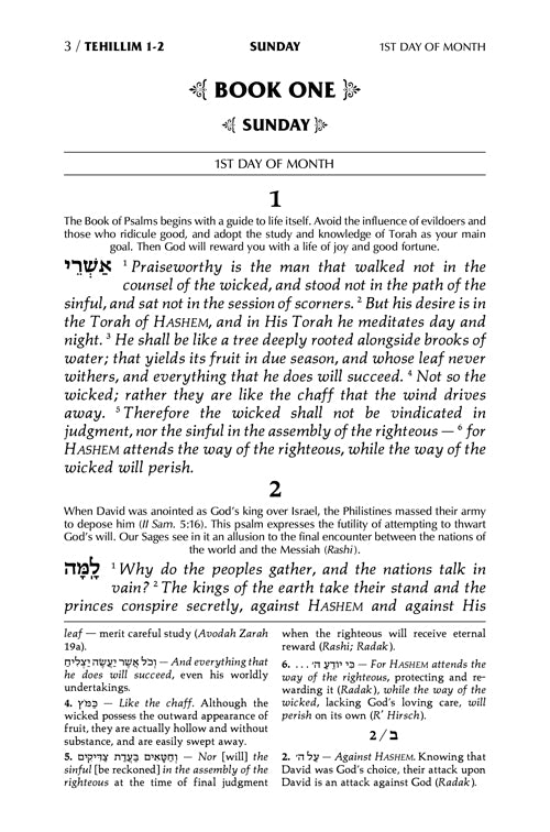 Tehillim / Psalms - 1 Vol - Full Size (Hardcover)