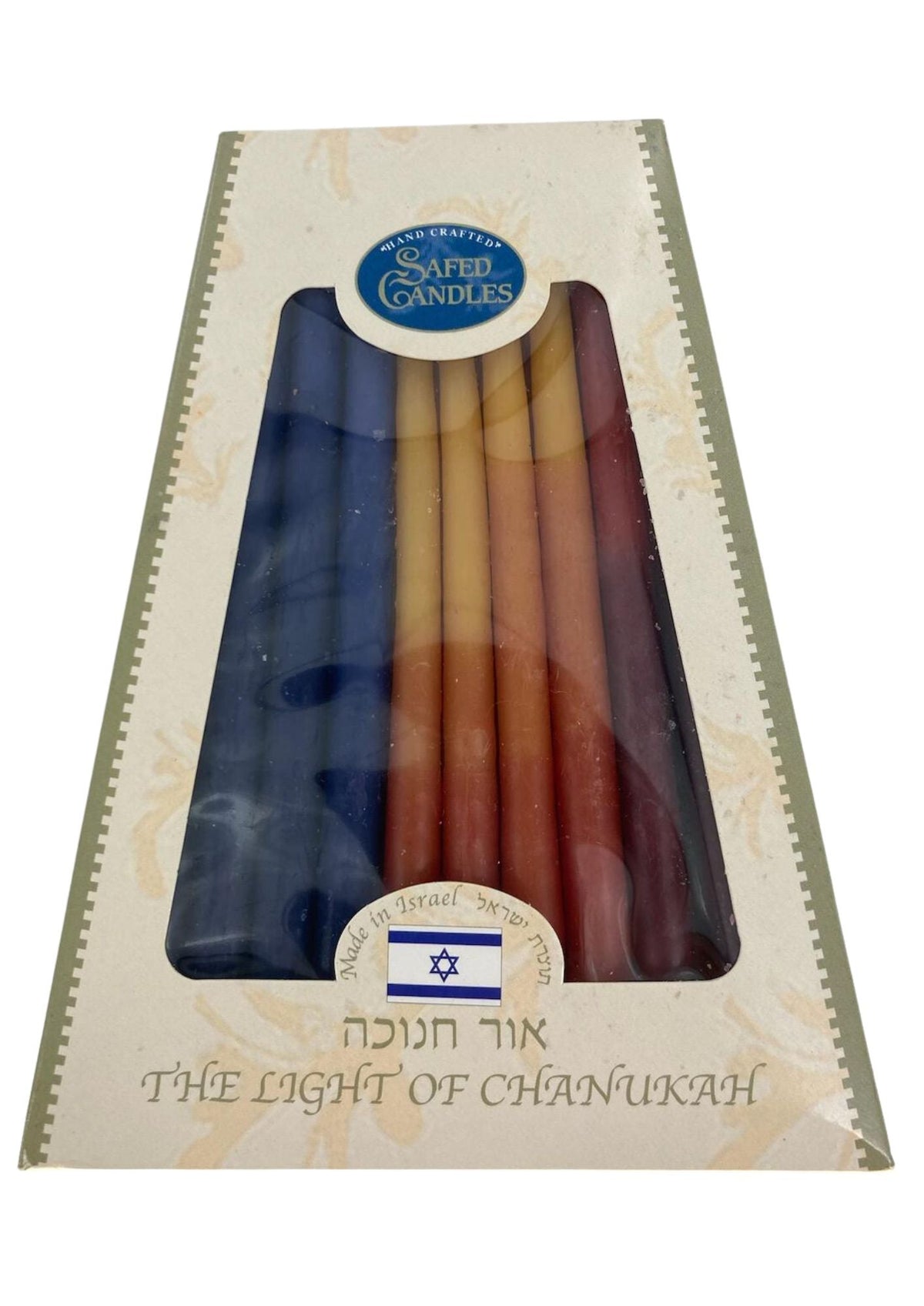 Safed Deluxe Chanukah Candles