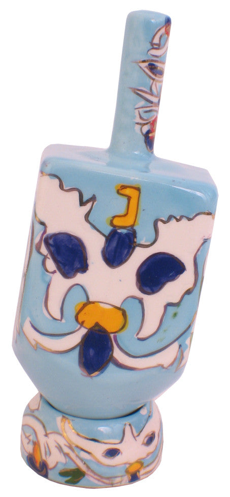 Ceramic Karshi Dreidel + Stand