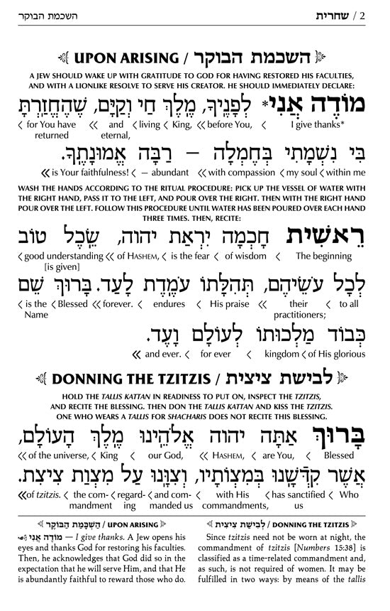 Siddur Interlinear Weekday Full Size - Ashkenaz - Schottenstein Edition (Full-Size Hardcover)
