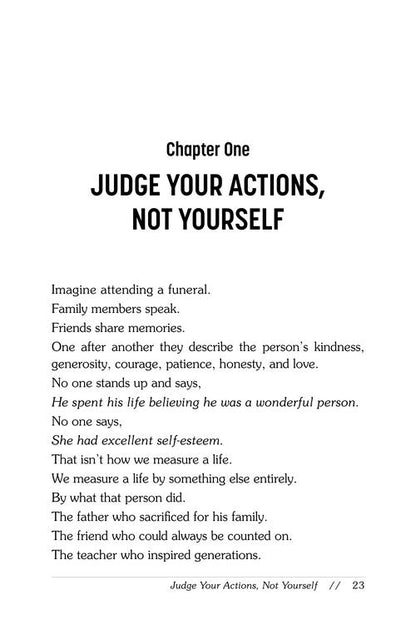 The Self Esteem Trap