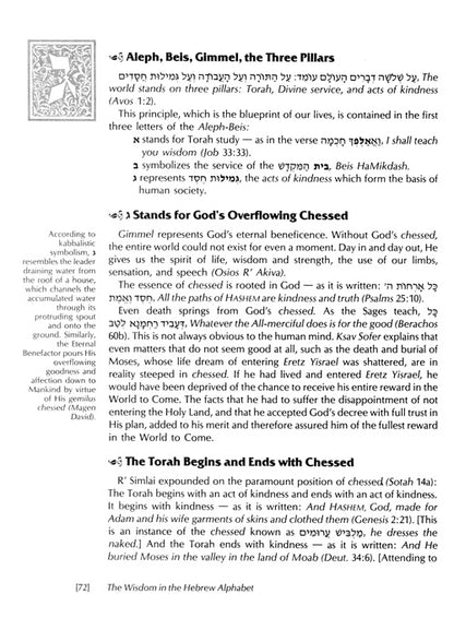 The Wisdom In The Hebrew Alphabet (Hardcover)